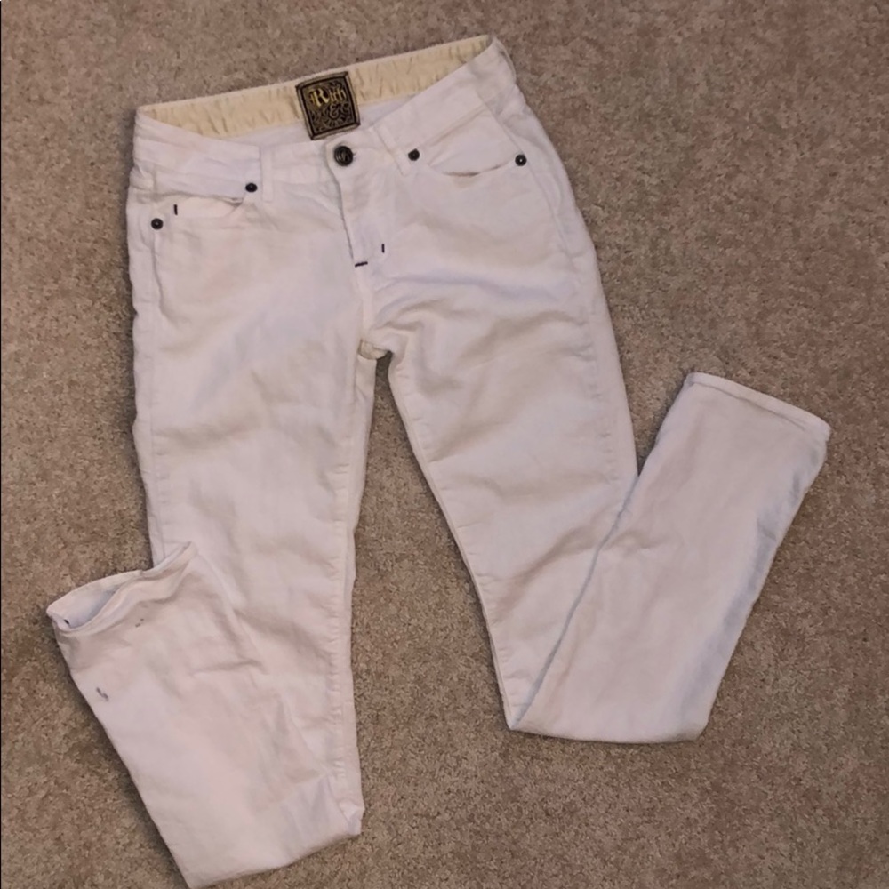 Rich and Skinny White Jeans - size 25